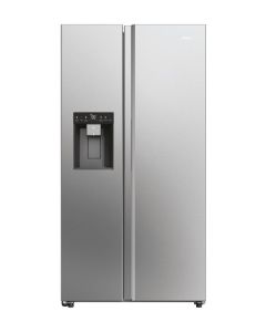 Haier HSW59F18EIMM SBS 90 Serie 5 frigorifero side-by-side Libera installazione 601 L E Platino- Acciaio inossidabile