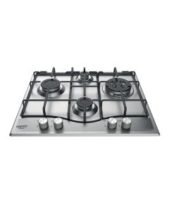 Hotpoint Ariston PCN 642 T/AS/HA - Piano Cottura Gas da 60 cm Inox Antigraffio