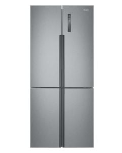 Haier HTF-452DM7 Frigorifero multiporta Cube 83 Serie 5 Libera installazione, 4 porte, No Frost, Luce Led, Classe F, real inox