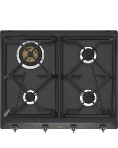 Smeg SRV864AOGH Piano cottura a gas finitura antracite -60cm
