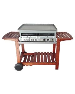 Il Bracere - ACITY0021 CARRELLO CHEF in legno - 161 cm per SHARK 80