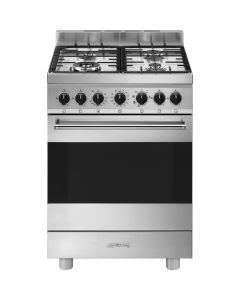 Smeg B61GMX2 - Cucina Serie Master - 60x60 - 4 fuochi a gas - forno da 70 lt - inox - classe A