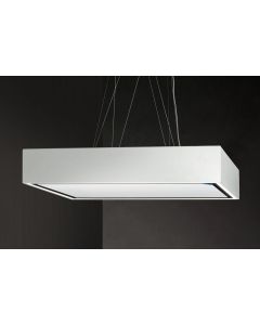 Airone Bellini Evo - Cappa a isola - 90 cm - bianco opaco - illuminazione led - 650 m3/h - comando rotativo 'ROTARY' a 4 velocità - AIP051000000000000