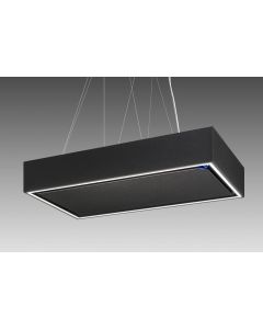 Airone Bellini Evo - Cappa a isola - 90 cm - nero materico - illuminazione led - 650 m3/h - comando rotativo 'ROTARY' a 4 velocità - AIP053000000000000