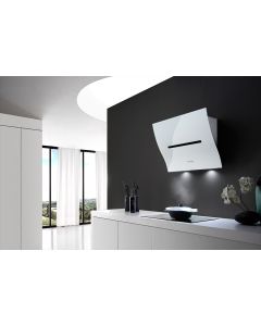 Airone Boheme - Cappa a parete - 80 cm - comando soft touch retroilluminato - 4 velocità - autospegnimento - 770 m3/h - bianco - AIQ802201000000000