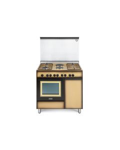 Delonghi DEMK 96 B42 ED Cucina forno elettrico multifunzione Design 4 fuochi gas 2 piastre elettriche