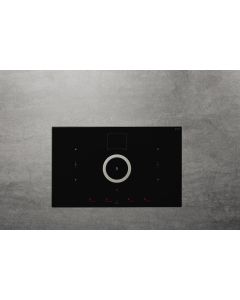 Elica PRF0146210A NIKOLATESLA SWITCH BL/F/83 Piano cottura induzione con cappa integrata Filtrante 80 Cm. Nero