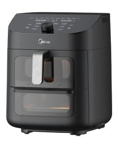 Midea MAD1100DADK Friggitrice Ad Aria 1700W 2Zone 6+5Lt 10Prog. Nero