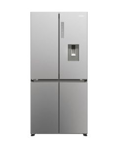 Haier HCR3818EWMM - Frigorifero libera installazione - side by side - No Frost - luce led - 467 lt - new platinum inox - classe E