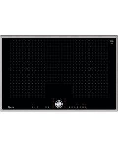 Neff T68BT6QN2 - Piano induzione - 80 cm - profili inox - 2 zone flexi - twist pad - nero
