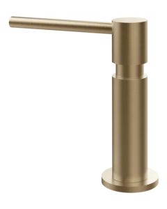 Gessi 29651 726 Dispenser porta sapone da banco cn carica dall'alto Foro per dispenser 24mm, Colore Bronzo Spazzolato