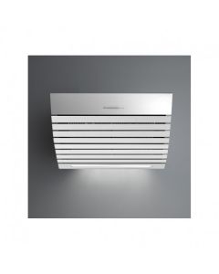 Falmec Shark parete 75 acciaio e doghe vetro temperato bianco 800 m3