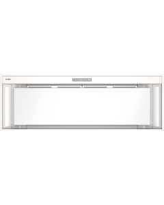 Asko CBB 862 WC - Cappa a incasso - 86 cm - aspirazione perimetrale - illuminazione led - wi-fi - vetro bianco - classe A+