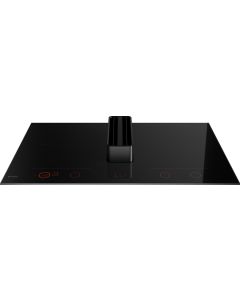 Asko HIHD 854 GF - Piano induzione con cappa integrata - 85 cm - 4 zone di cottura - comandi Easy Dial 2.0 - 2 zone bridge - vetro nero - classe A