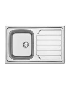 Apell ID861IRBC Linea Idea Lavello 1 vasca sinistra con gocciolatoio destro - spazzolato