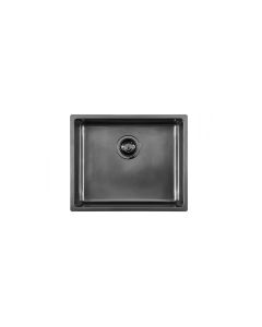 Foster Vasca Ke finitura vintage, colorazione gun metal, acciaio inox aisi 304, base 60 - 2155086