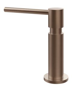 Gessi 29651 708 Dispenser porta sapone da banco cn carica dall'alto Foro per dispenser 24mm, Colore Copper Brushed PVD