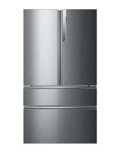 Haier HB26FSSAAA Frigorifero multiporta FD 100 Serie 7 Libera installazione, 4 porte, No Frost, Luce Led, Classe E, Silver Titanium