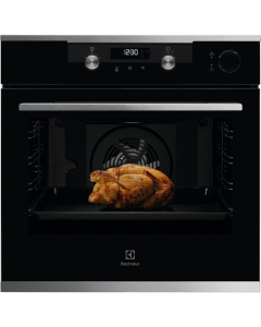 Electrolux KOCDH70X Forno multifunzione combinato a vapore SteamCrisp; InfiSpace: vano cottura e teglia XL