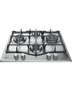 Hotpoint Ariston PCN 641 T/IX/HA - Piano Cottura Gas da 60 cm Inox Griglie in Ghisa
