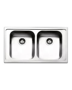 Apell Venezia VE862IBC - Lavello incasso 2 vasche inox satinato