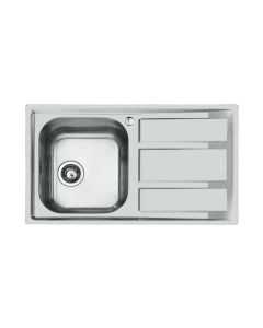 Foster Lavello Fm Marine acciaio inox spazzolato AISI 316, vasca a SX - 1971962