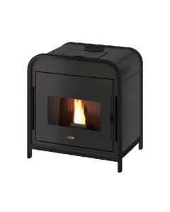 Cadel 7020006 Frame 9 Up Stufa a Pellet 9,3 Kw A+ Metallo Nero Uscita Superiore
