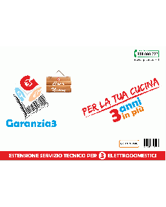 Garanzia 3 Casa Nuova 3 Elettrodomestici- Massimale 1000