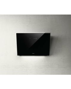 Elica PRF0094251 ELLE BL/F/80 cappa a parete da 80 cm in vetro nero versione filtrante