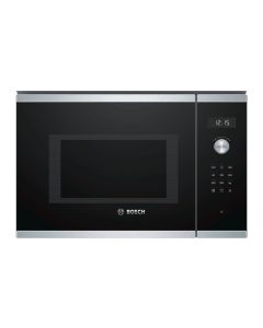 Bosch BEL554MS0 - Forno a Microonde da Incasso con Grill, 25 Litri, 900 Watt, Nero