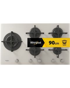 Whirlpool GOA 9523/WH - Linea Ambient/Urban - Piano Cottura 90 cm in Vetro Temperato Bianco