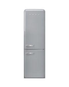 Smeg Frigorifero combinato anni50 FAB32RSV3 finitura silver da 60 cm cerniera DX