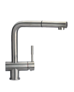 Schock Aquainox Doccia SXINOXDIX - Miscelatore monocomando acciaio inox massiccio con doccia estraibile