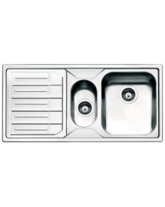 Apell MELODIA MLE1002ILBC - Lavello incasso 1 vasca e mezzo con gocciolatoio a sinistra