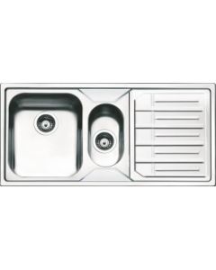 Apell MELODIA MLE1002IRBC - Lavello incasso 1 vasca e mezzo con gocciolatoio a destra
