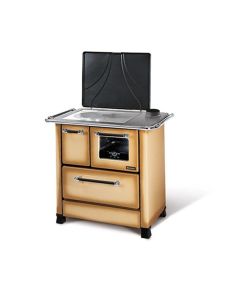 LaNordica 1014050 Romantica 4,5 - Cucina a legna economica con rivestimento in acciaio porcellanato Cappuccino