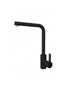 Elleci - Miscelatore monocomando con canna alta Granitek Nero Full Black