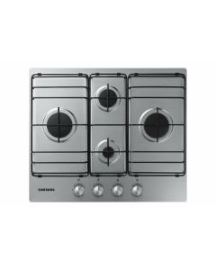 Samsung NA64H3110BS Piano Cottura 60c, 4 Fuochi a Gas, Acciaio Inox