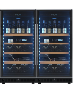 Vinum Design VD150D-FGM Cantina 150 bottiglie, 2 Temp. Libera Installazione