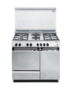 De Longhi SEX 8542 N ED Cucina 4 fornelli 2 piastre elettriche con forno elettrico inox