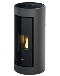Cadel 7019070 Shell 9 Ps Stufa a Pellet 9,1 Kw A+ Metallo Titanium Uscita Posteriore