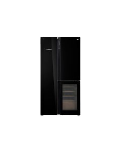 Grf T9183WINBG Frigorifero A 3 Porte Con Cantinetta Finitura Vetro Nero Da 91.1 Cm