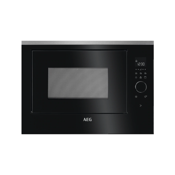 AEG MBE2658DEM Forno Microonde da incasso 60 cm, Nero, Inox antimpronta, Grill 800 W, Altezza 46